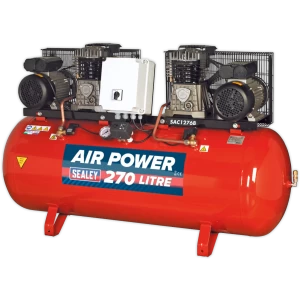 Image of Sealey SAC1276B Air Compressor 270 Litre 240v