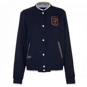 Image of Gant Gant Varsity Bomber Jacket Womens - 433 EVENING BLU