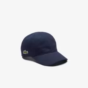 Image of Lacoste Kids Solid gabardine cap Size 6 - 9 yrs Navy Blue