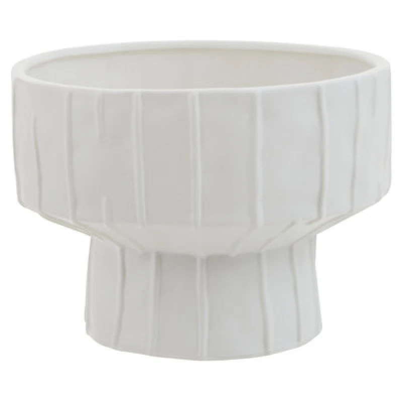 Image of Orsina Ceramic White Vase, Versatile Pottery Vase, Compact And Lightweight Ceramic Vase For Artificial Flowers