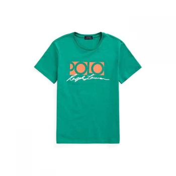 Image of Polo Ralph Lauren Bold Logo T Shirt - True Green