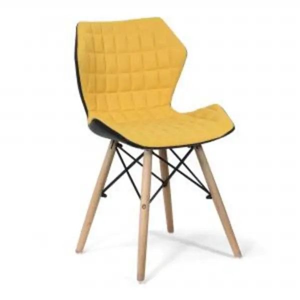 Image of Amelia Stylish Lightweight Fabric Chair with Solid Beech Legs and NTDSBCFB570MT