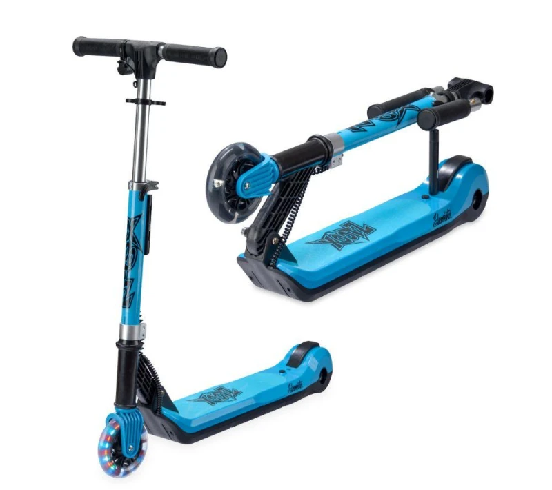 Image of XOOTZ Elements Electric Folding Kids Scooter - Blue 5031470264079