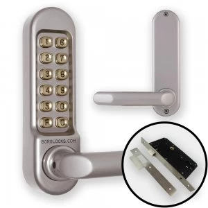 Image of Borg 5009 Combination Lock DDA Handles + Mortice Nightlatch