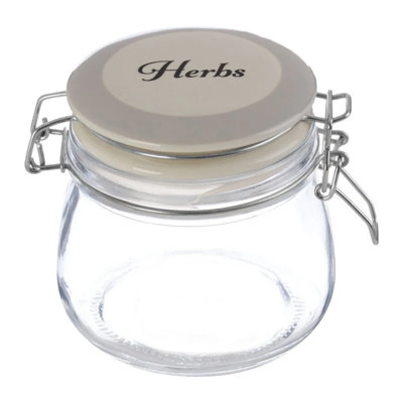 Image of Premier Housewares luca Grocer Herbs Storage Jar Clear