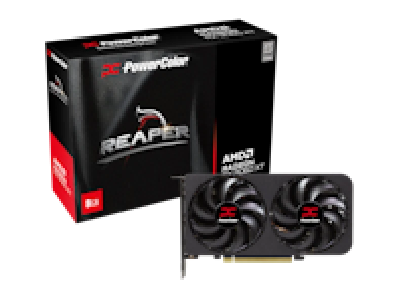 Image of PowerColor Radeon RX 9060 XT Reaper GDDR6 8GB PCI-Express Graphics Card - RX9060 XT 8G-A