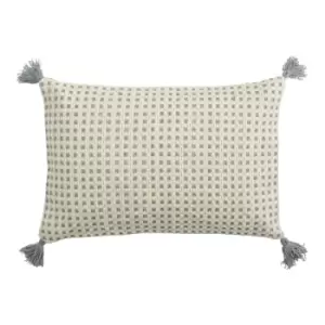 Image of Gallery Interiors Fontana Tassel Cushion Grey