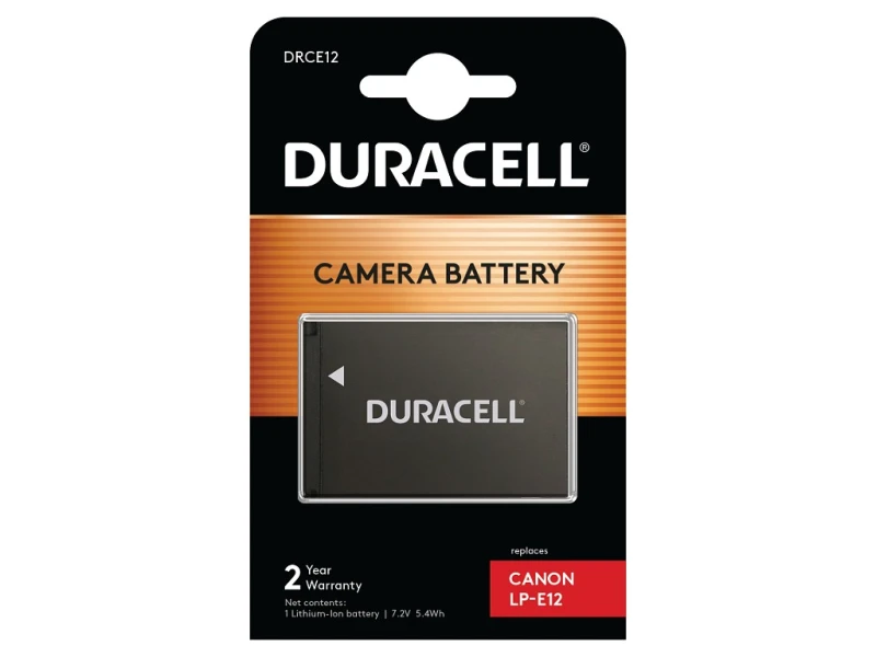 Image of Duracell Camera Battery - replaces Canon LP-E12 Battery