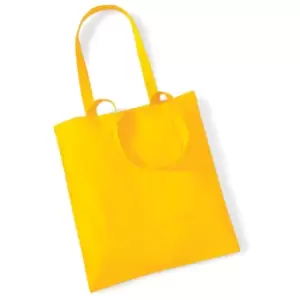 Image of Westford Mill Promo Bag For Life - 10 Litres (One Size) (Sunflower)