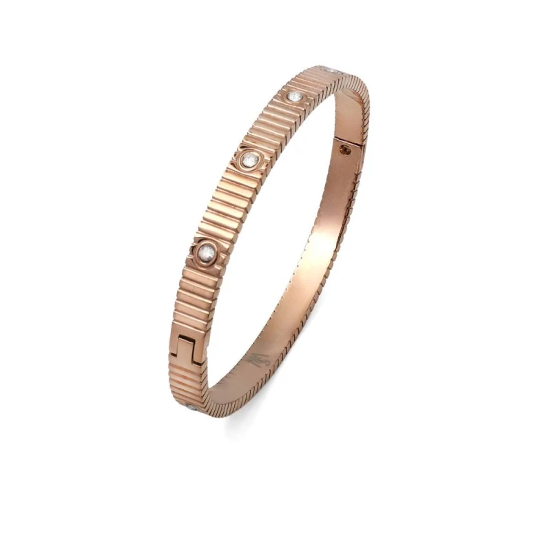 Image of Say It With Love Bangle - Rose Gold Size: 7" Rose Gold Unisex 7"