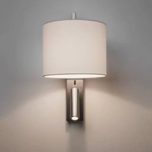 Image of 1 Light Indoor Wall Light Matt Nickel, E27