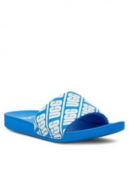 Image of Ugg Logo Beach Sliders - Blue