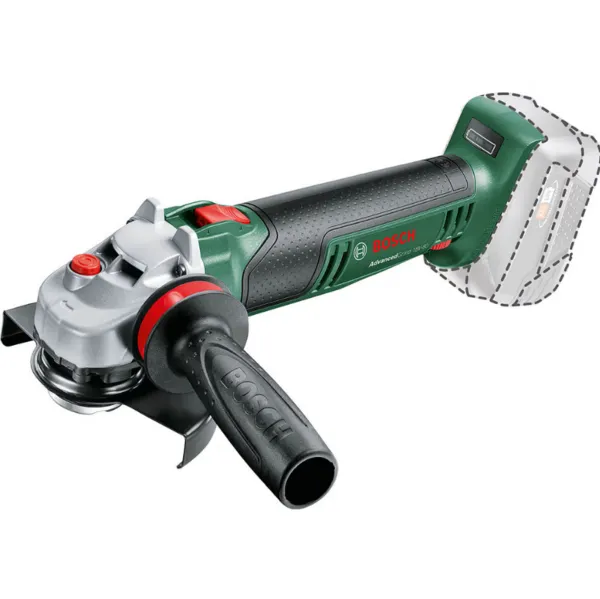 Image of Bosch ADVANCEDGRIND P4A 18v Cordless Angle Grinder 125mm ADVANCEDGRIND 18 Batteries: 2 x 6ah Li-ion