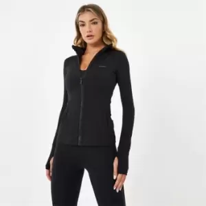 Image of USA Pro Hooded Fitness Jacket - Black
