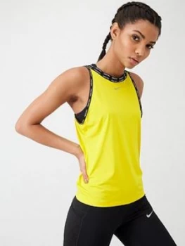 Image of Nike Training Pro Elastika Tank - Yellow