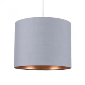 Image of Reni Small Pendant Shade in Grey and Copper
