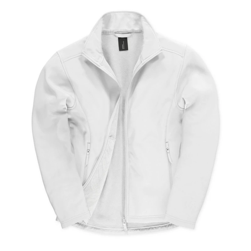 Image of B&C ID.701 Soft Shell Jacket in White Size: Small White Unisex S
