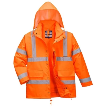 Image of Portwest - S468ORRS - sz S Hi-Vis 4-in-1 Traffic Jacket - Orange