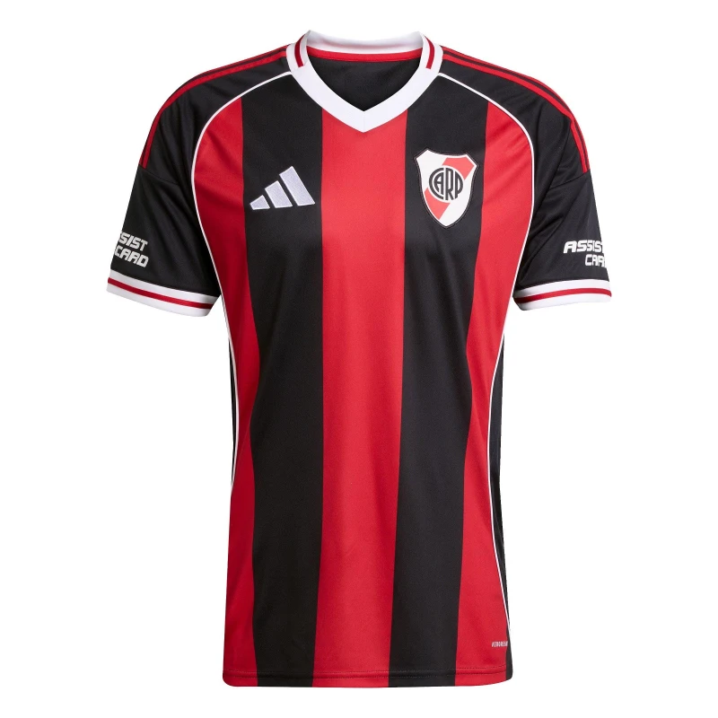 Image of adidas River Plate Away Shirt 2025 2026 Adults Black/Red male L