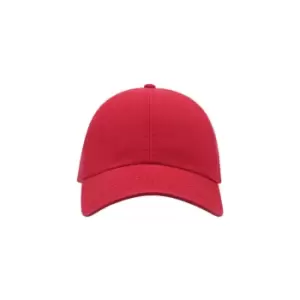 Image of Atlantis Action 6 Panel Chino Baseball Cap (Pack of 2) (One Size) (Red)