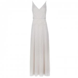 Image of Adrianna Papell Beaded Blouson Gown - Ivory