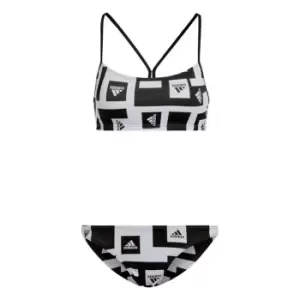 Image of adidas Logo Graphic Bikini Womens - White