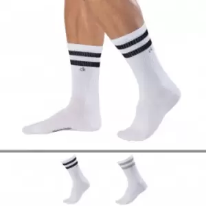 Image of Calvin Klein 2-Pack Maurice Crew Socks - White 43/46