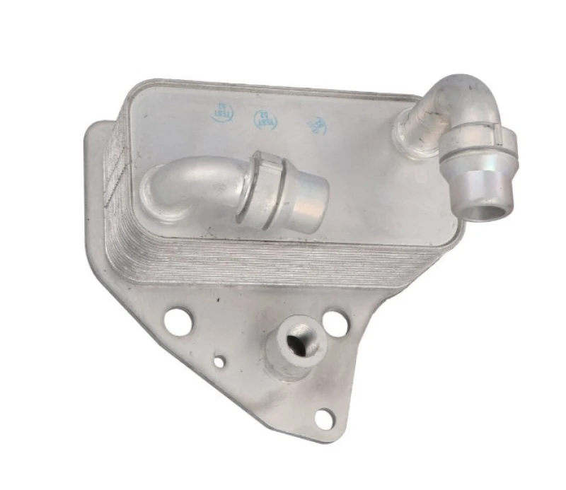 Image of NISSENS 90803 Oil Cooler ** FIRST FIT ** with gaskets/seals, without filter Aluminium Oil Cooler,engine oil (469)