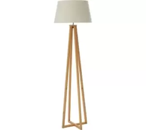 Image of INTERIORS by Premier Breton Floor Lamp - Brown