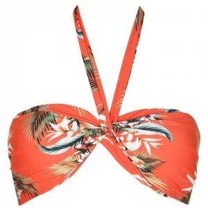 Image of Seafolly Twist Bandeau Bikini Top - TANGELO