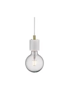 Image of Siv Slim Pendant Ceiling Light White E27