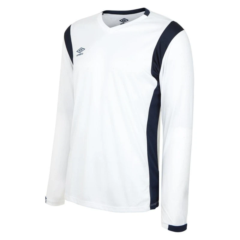 Image of Umbro Umbro Men Spartan Long-Sleeved Jersey in White Size: X-Large White XL Male 5063750875293