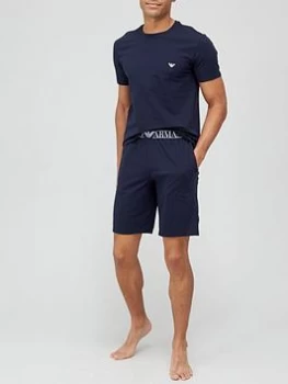 Image of Emporio Armani Endurance Lounge Pyjama Set Navy Size M Men
