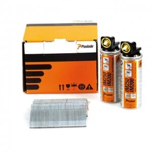 Image of Paslode 50mm IM65 Galvanised Straight Brads 2000 2 x Fuel Cells