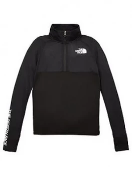 Image of The North Face Boys Reactor 1/4 Zip Pullover - Black