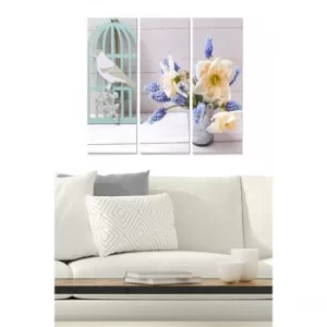 Image of MDF96089886 Multicolor Decorative MDF Painting (3 Pieces)