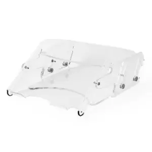 Image of Dataflex LCD monitor stand, with document holder, transparent acrylic