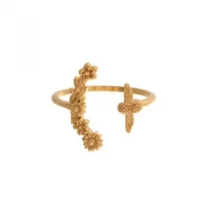 Image of Bee Blooms Gold Ring