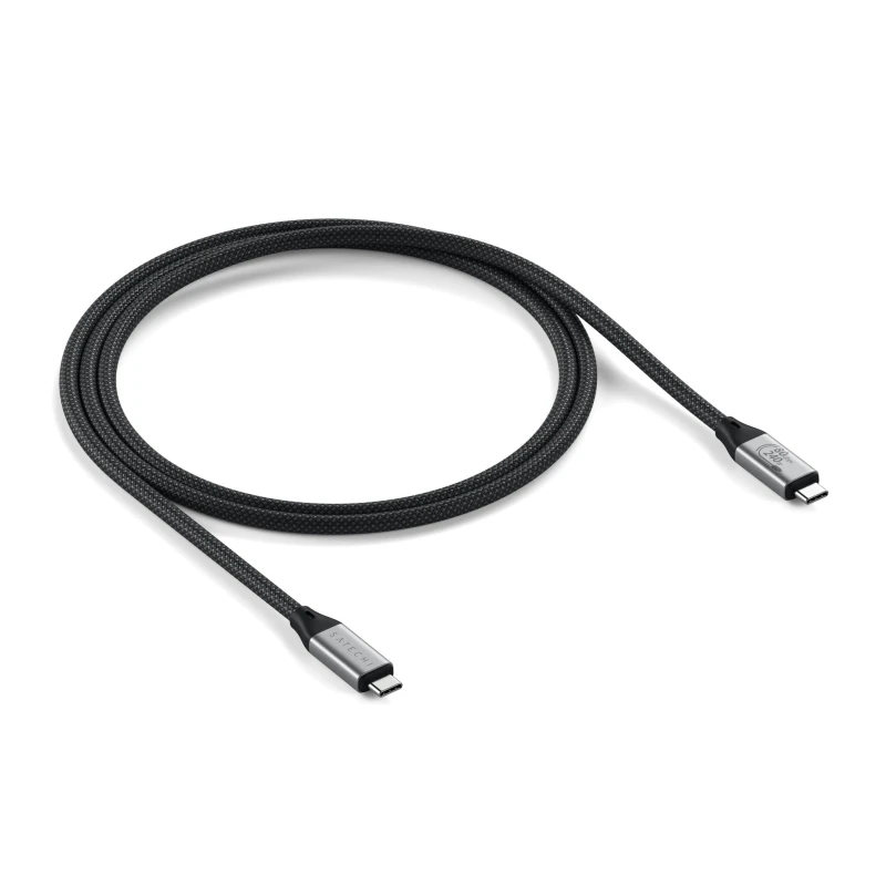 Image of Satechi Satechi USB4 V2 Pro Cable USB cable USB4 Gen 4x2 1.2 m USB C Silver, Black ST-YU4120K