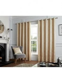 Image of Curtina Feather Lined Eyelet Curtains