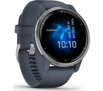 Image of Garmin Venu 2 - Silver & Granite Blue, Silver