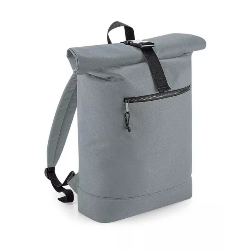 Image of Bagbase Mens Roll Top Backpack in Mid Grey Mid Grey Male