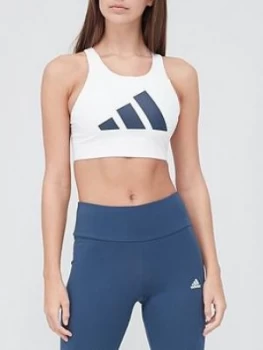 Image of Adidas High Support Ultimate Alphasin Sports Bra - White