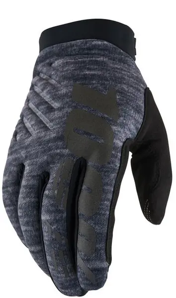 Image of 100 Percent Brisker, gloves , color: Grey/Black , size: M