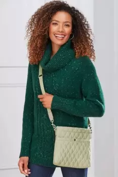 Image of Quilted Cross-Body Bag