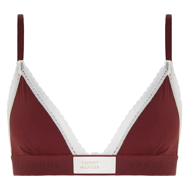 Image of TOMMY HILFIGER Triangle Bra (Ext Sizes) - Red Red 10