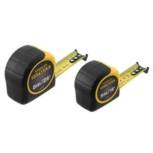 Image of Stanley Tools FatMax Classic Tape Twin Pack 5m & 8m (Width 32mm)
