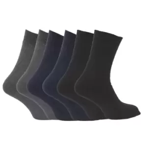 Image of FLOSO Mens Premium Quality Multipack 1.9 Tog Thermal Socks (Pack Of 6) (UK 6-11 EURO 39-45) (Dark Assorted)
