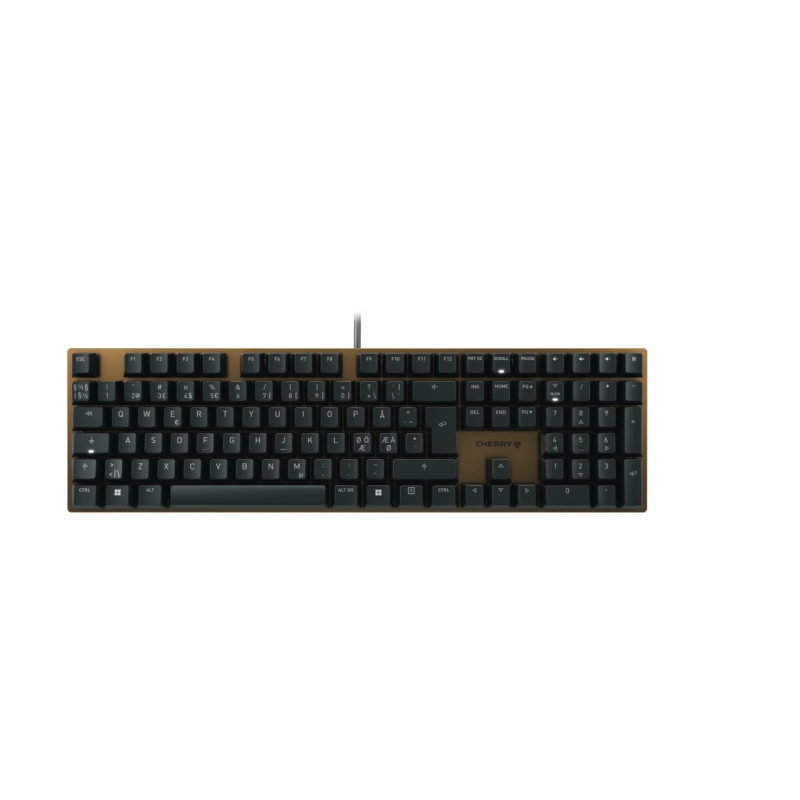 Image of CHERRY KC 200 MX keyboard Universal USB QWERTY Nordic Black. Bronze