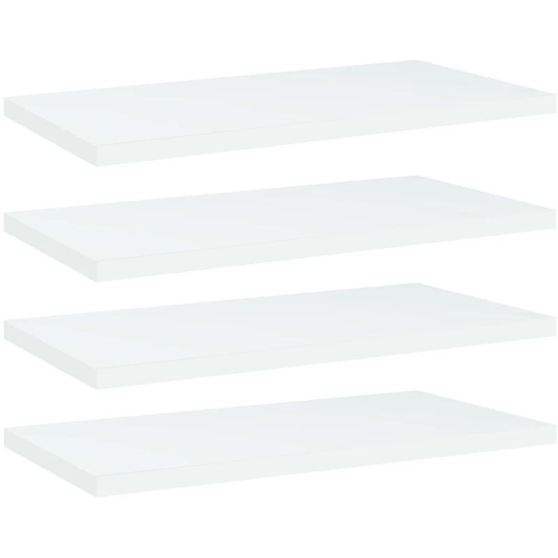 Image of VIDAXL Vidaxl - Bookshelf Boards 4 pcs White 40x20x1.5cm Engineered Wood 8720286243916